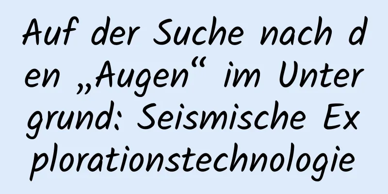 Auf der Suche nach den „Augen“ im Untergrund: Seismische Explorationstechnologie