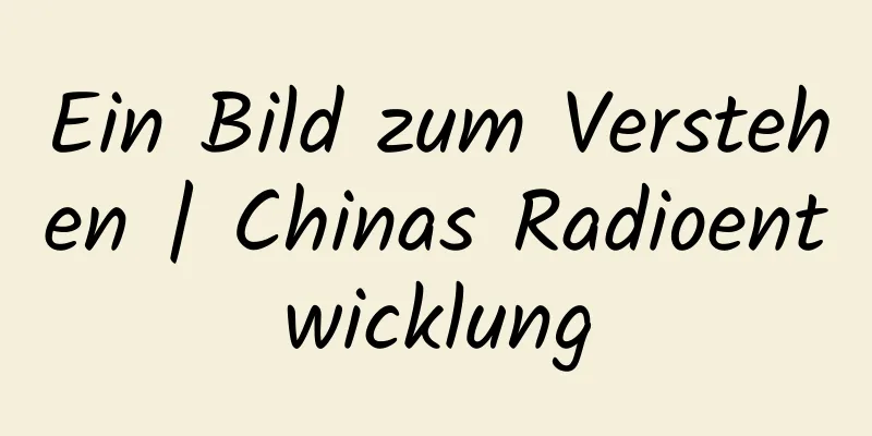 Ein Bild zum Verstehen | Chinas Radioentwicklung