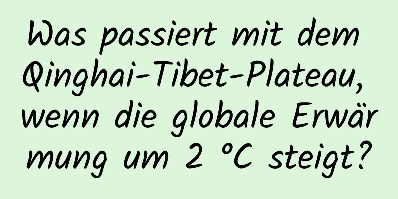 Was passiert mit dem Qinghai-Tibet-Plateau, wenn die globale Erwärmung um 2 °C steigt?