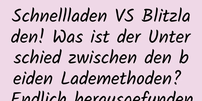 Schnellladen VS Blitzladen! Was ist der Unterschied zwischen den beiden Lademethoden? Endlich herausgefunden
