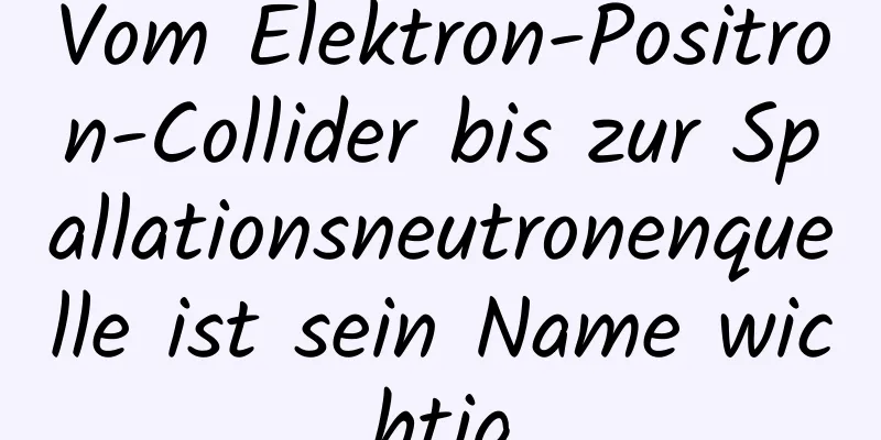 Vom Elektron-Positron-Collider bis zur Spallationsneutronenquelle ist sein Name wichtig