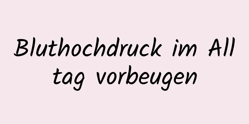 Bluthochdruck im Alltag vorbeugen
