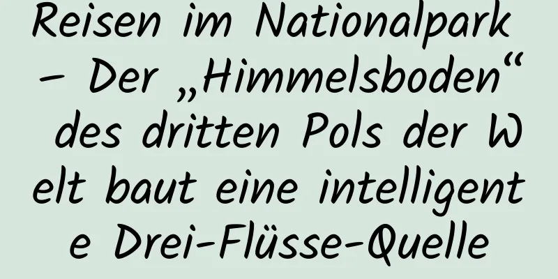Reisen im Nationalpark – Der „Himmelsboden“ des dritten Pols der Welt baut eine intelligente Drei-Flüsse-Quelle