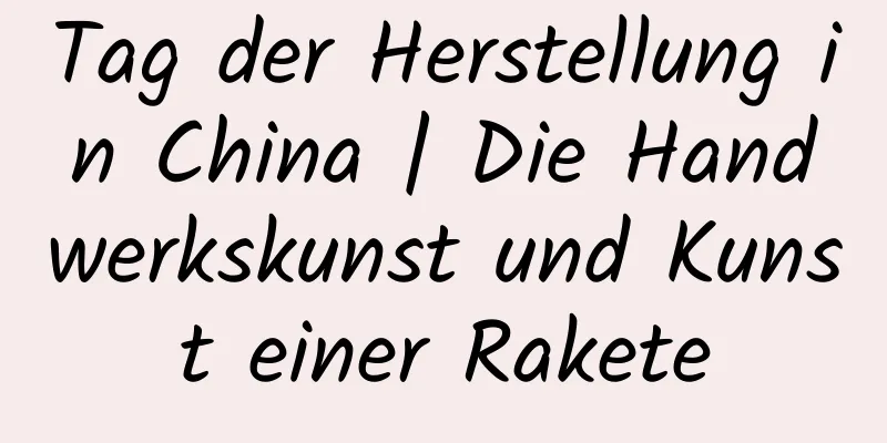 Tag der Herstellung in China | Die Handwerkskunst und Kunst einer Rakete