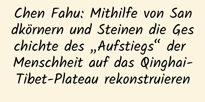 Chen Fahu: Mithilfe von Sandkörnern und Steinen die Geschichte des „Aufstiegs“ der Menschheit auf das Qinghai-Tibet-Plateau rekonstruieren