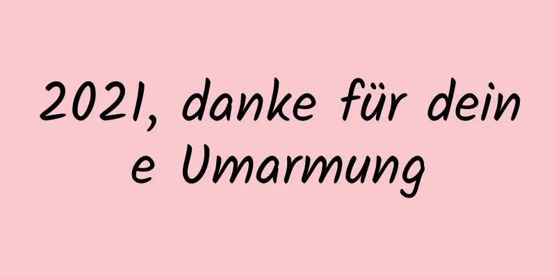 2021, danke für deine Umarmung
