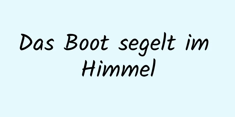 Das Boot segelt im Himmel