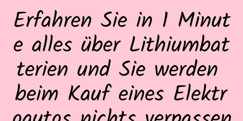 Erfahren Sie in 1 Minute alles über Lithiumbatterien und Sie werden beim Kauf eines Elektroautos nichts verpassen