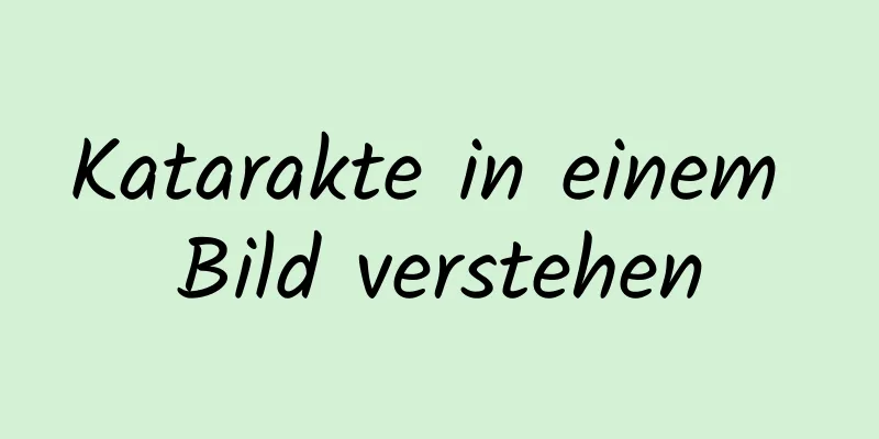 Katarakte in einem Bild verstehen