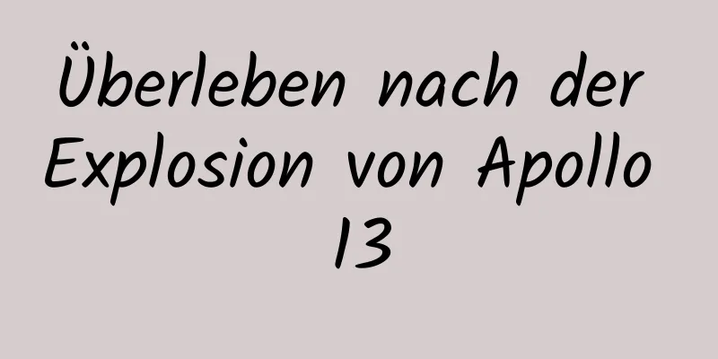 Überleben nach der Explosion von Apollo 13