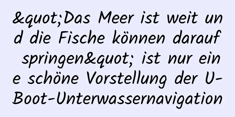 "Das Meer ist weit und die Fische können darauf springen" ist nur eine schöne Vorstellung der U-Boot-Unterwassernavigation