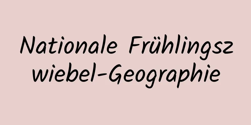 Nationale Frühlingszwiebel-Geographie