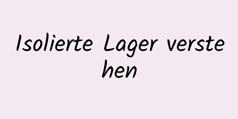 Isolierte Lager verstehen