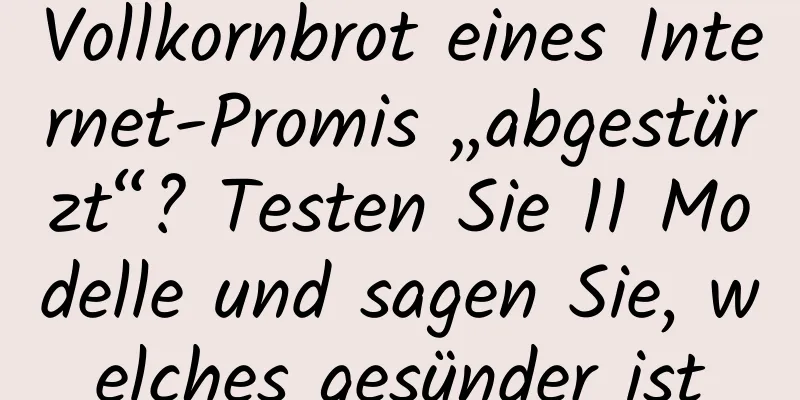 Vollkornbrot eines Internet-Promis „abgestürzt“? Testen Sie 11 Modelle und sagen Sie, welches gesünder ist