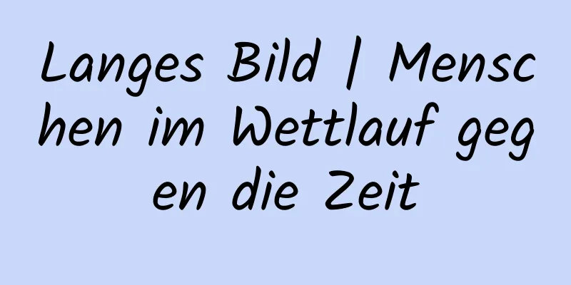 Langes Bild | Menschen im Wettlauf gegen die Zeit