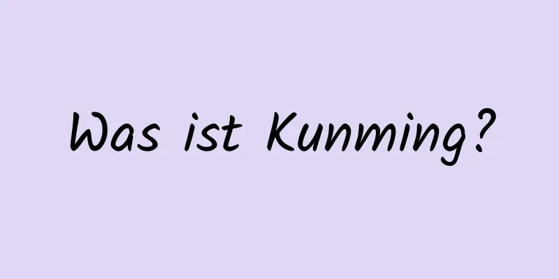 Was ist Kunming?