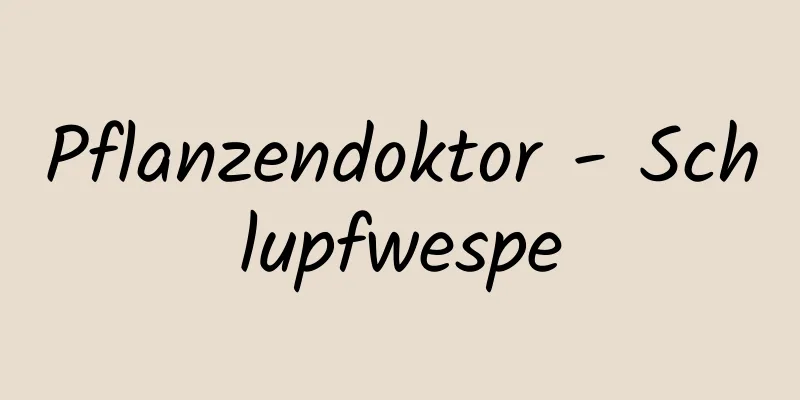 Pflanzendoktor - Schlupfwespe