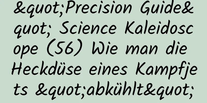 "Precision Guide" Science Kaleidoscope (56) Wie man die Heckdüse eines Kampfjets "abkühlt"