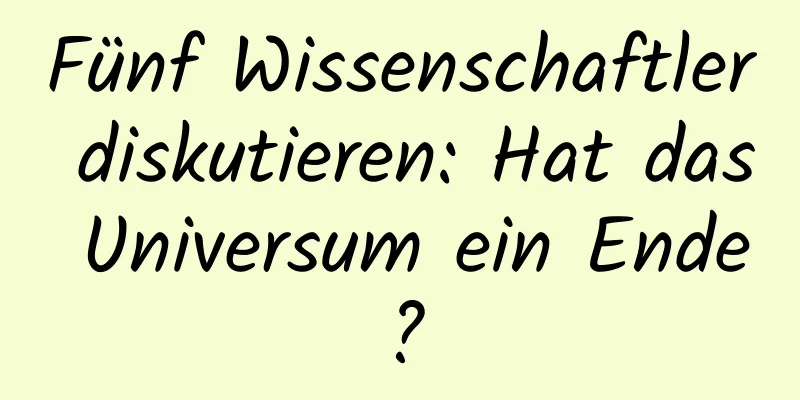 Fünf Wissenschaftler diskutieren: Hat das Universum ein Ende?