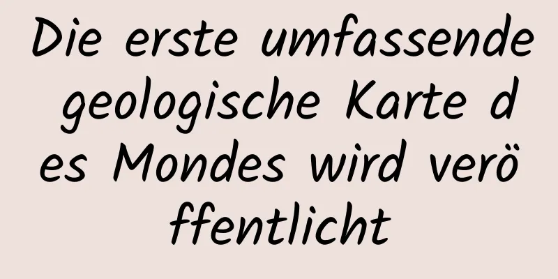 Die erste umfassende geologische Karte des Mondes wird veröffentlicht